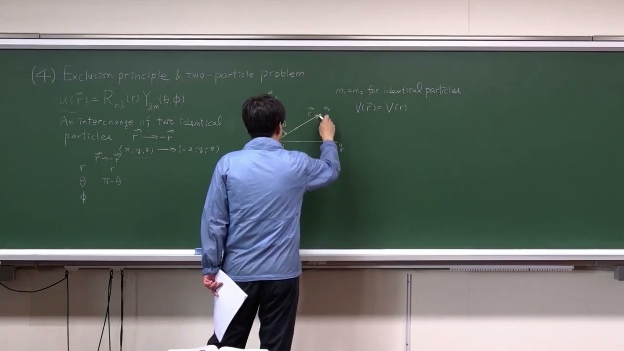 Quantum Physics   KU Ch13 11 : interchange of two fermions, Fermi energy   (건국대)