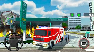 City Fire Truck Driving Simulator - 911 Rescue Emergency Truck Driver - Android Gameplay screenshot 4