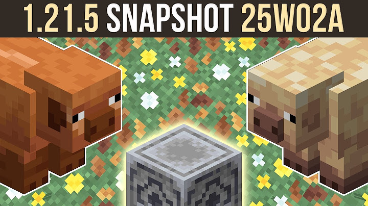 Snapshot 25W02A | New Pigs, Flowers, Leaves & Lodestone Buff | Minecraft 1.21.5