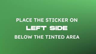 How to properly install your new T Tag Sticker on your windscreen | How to Video