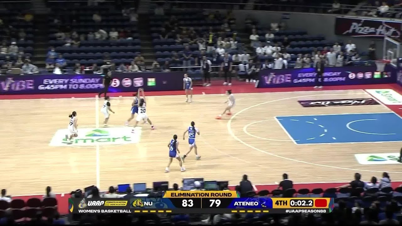 NU vs ATENEO | 4TH QUARTER HIGHLIGHTS | UAAP SEASON 88 WOMEN’S ...