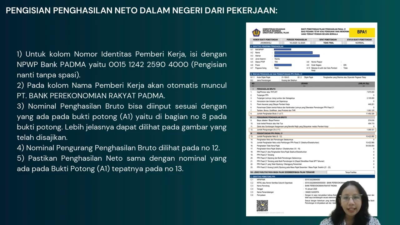 TATA CARA PELAPORAN SPT TAHUNAN OP