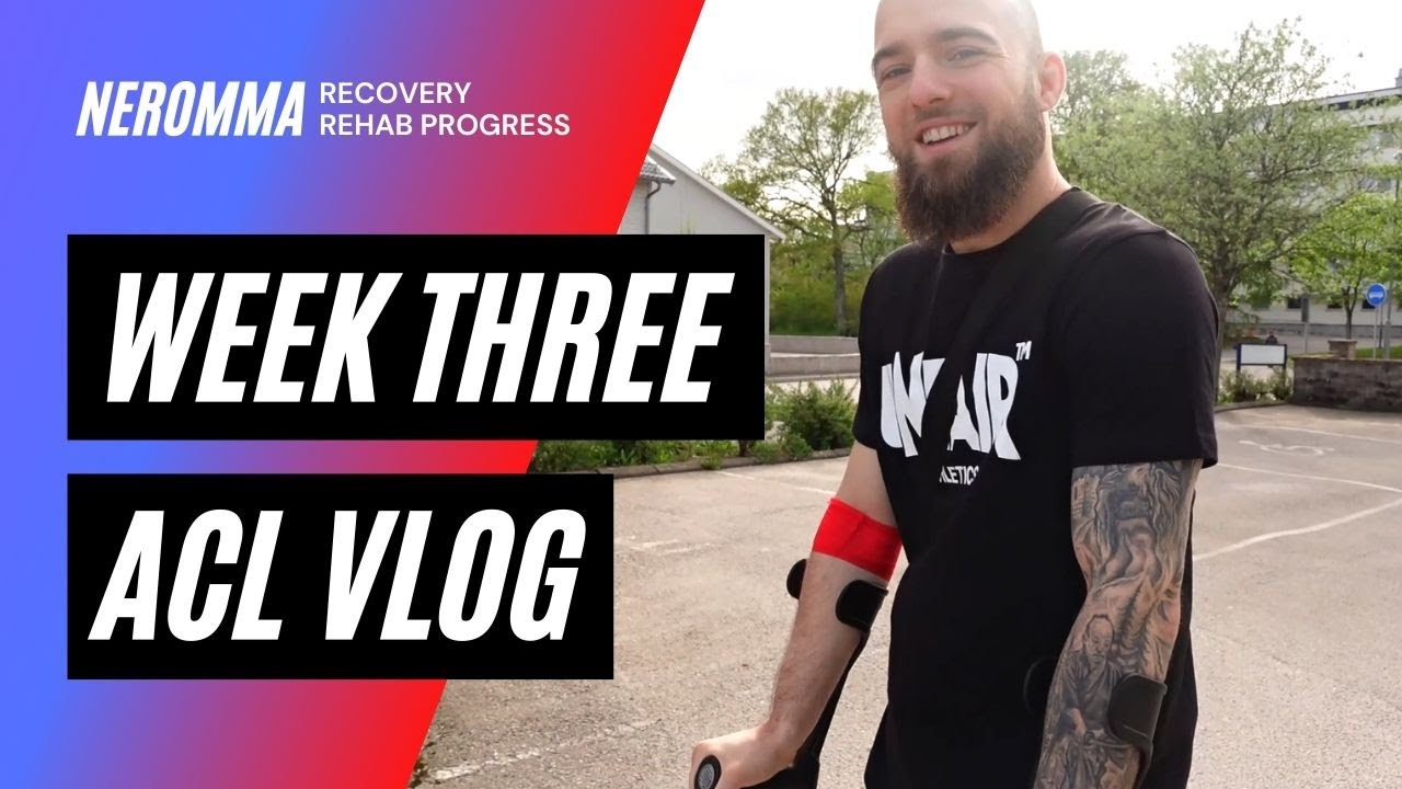 ACL VLOG | 3 weeks post Surgery + Rehab Routine - YouTube