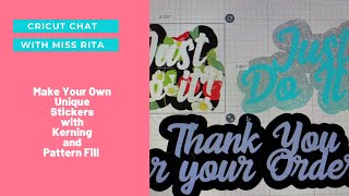 All About Kerning & Pattern Fill in Cricut Design Space