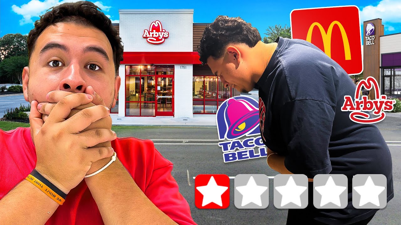 I TRIED THE WORST THING AT EVERY FAST FOOD RESTAURANT 😱 (GONE HORRIBLE)