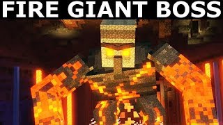 Fire Giant Boss Battle - Minecraft Story Mode Season 2 Episode 4 Below The Bedrock