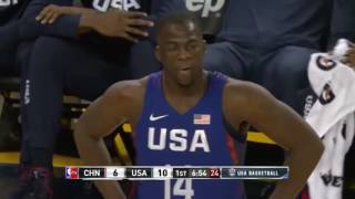 Basketball 2016 USA vs China HD Full game  Pre Olympics