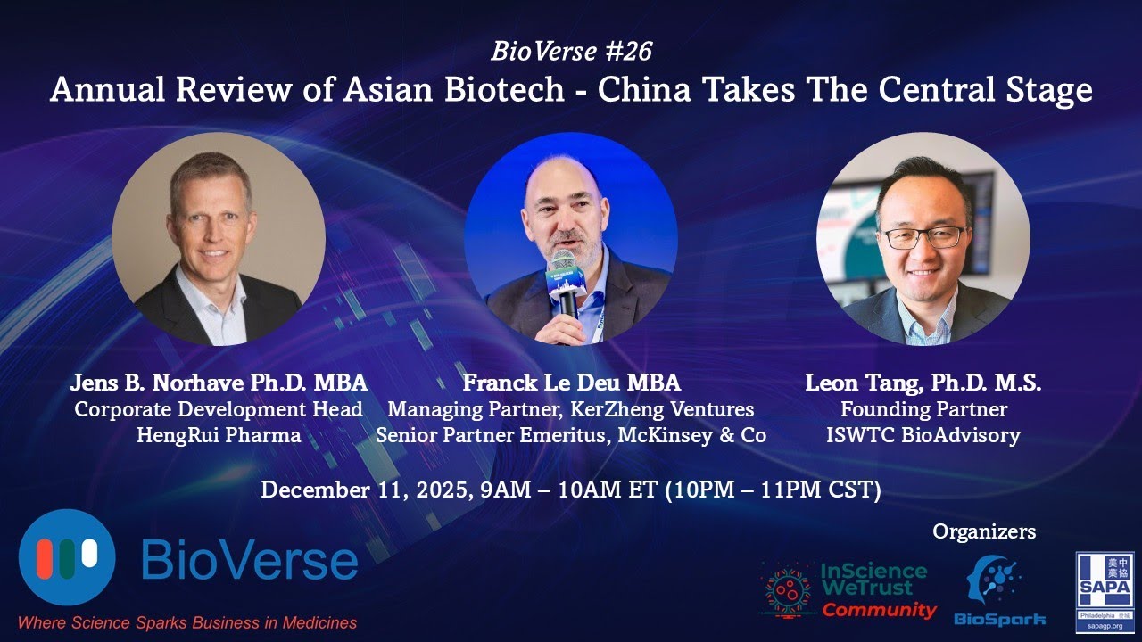 BioVerse #26 - Annual Review of Asian Biotech - China Takes the Central Stage