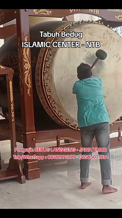 Suara Bedug di Masjid Islamic Center NTB #bedug #beduglanggeng #beduk #suarabedug #tabuhbedug