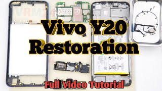 Vivo Y20 Restoration | Vivo Y20 Panel Change | Y20 Lcd Replacement | Broken Y20 Complete Restoration