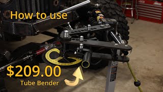 Using the $209 Roll Cage Tube Bender from Amazon!