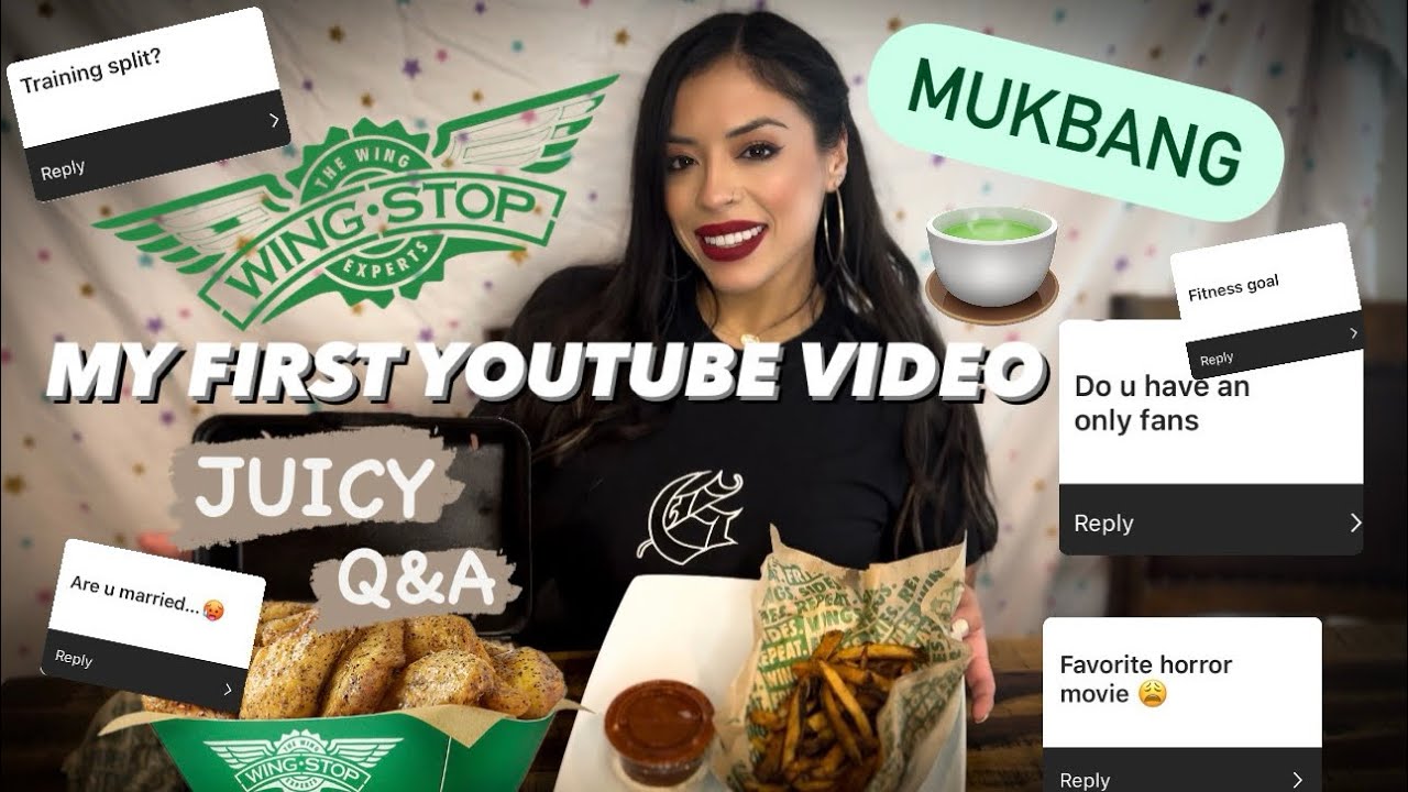 My First YouTube Video| Q&A| Wingstop MUKBANG😋 - YouTube