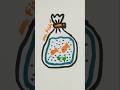 Fish drawing step by step #art #drawing #sketch #youtube #short