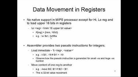 CS47: Lecture 7, Part 3 (Data Movement)