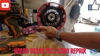 Honda GX390 Pull Cord Repair