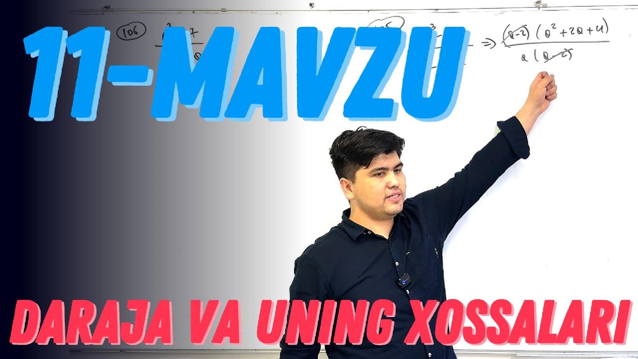 IDC | 11-MAVZU | DARAJA UNING XOSSALARII