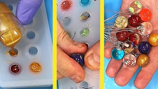 12 Epoxy Resin Balls Cheap and Easy Jewelry Ideas