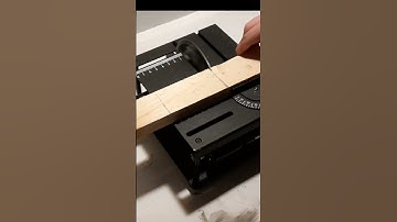 Mini table saw in action making the cut #diy #minitablesaw #process #woodworking