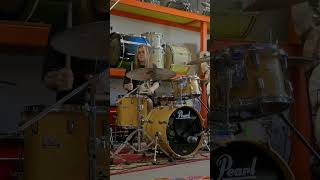 Pearl World Series Natural Satin Drum Set 14x20 8x12 and 14x14