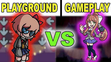 FNF Character Test | Playground Vs Gameplay | Monika