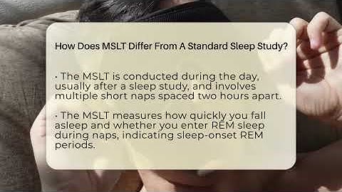 How Does MSLT Differ From A Standard Sleep Study? - Sleep Apnea Support Network