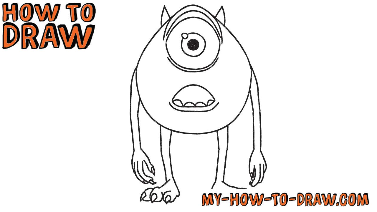 How to Draw Mike Wazowski