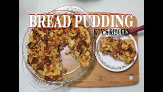 Bread pudding recipe/ easy and quick bread pudding/ savoury bread pudding