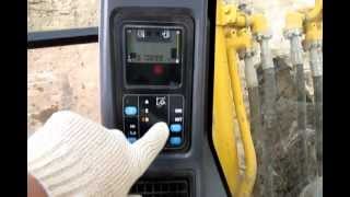 Komatsu счетчик моточасов.