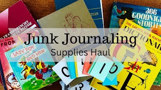 Junk Journaling Supplies Haul | Vintage Books & Thrift Store Paper Craft Supplies