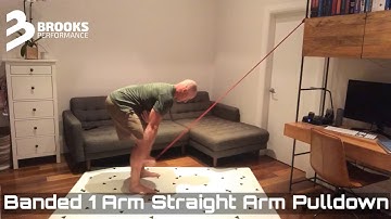 Unilateral Straight Arm Pulldown - Banded (Home Series)