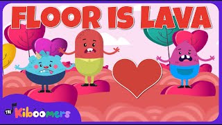 Valentine's Day Floor is Lava - THE KIBOOMERS Preschool Songs - Brain Breaks screenshot 5