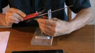 Sharpening a Knife From Dead Blunt to Razor Sharp in Under Five Minutes .MPG