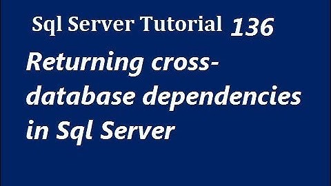 Returning cross-database dependencies in Sql Server