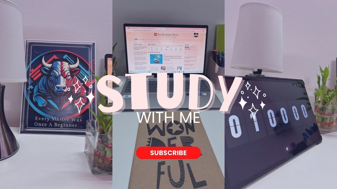 1 HR STUDY WITH ME | White noise for concentration | Pomodoro | Focus ...