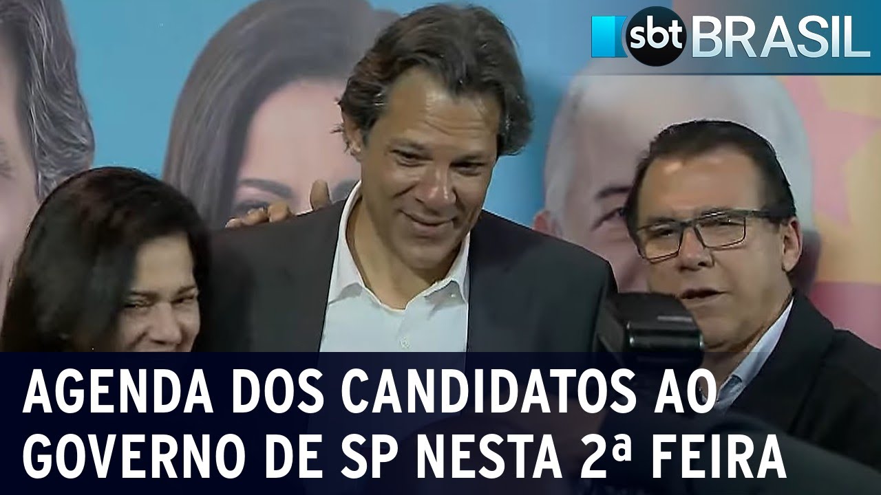 Veja a agenda dos candidatos ao Governo de São Paulo nesta 2ª feira | SBT Brasil (22/08/22)