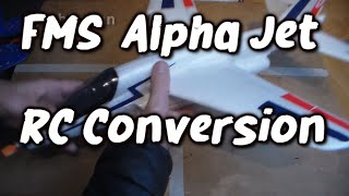 Unveiling my FMS Alpha Jet Foamie RC conversion: Will it soar the skies?