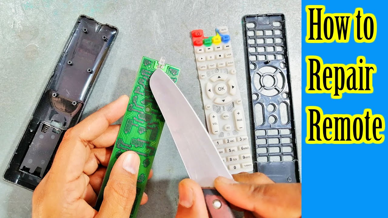How to repair remote control of led TV receiver or any other Electronic