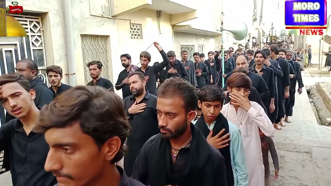 Moro 06 Muhramulharam Anjmun Hussaini Imam Bargah moro maan alam pak zuljinah jey saye me jaloos