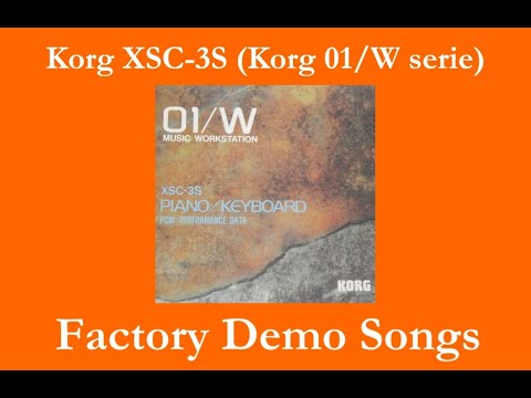 Korg XSC-3S Piano/Keyboard - Démos internes - Factory Demo Songs