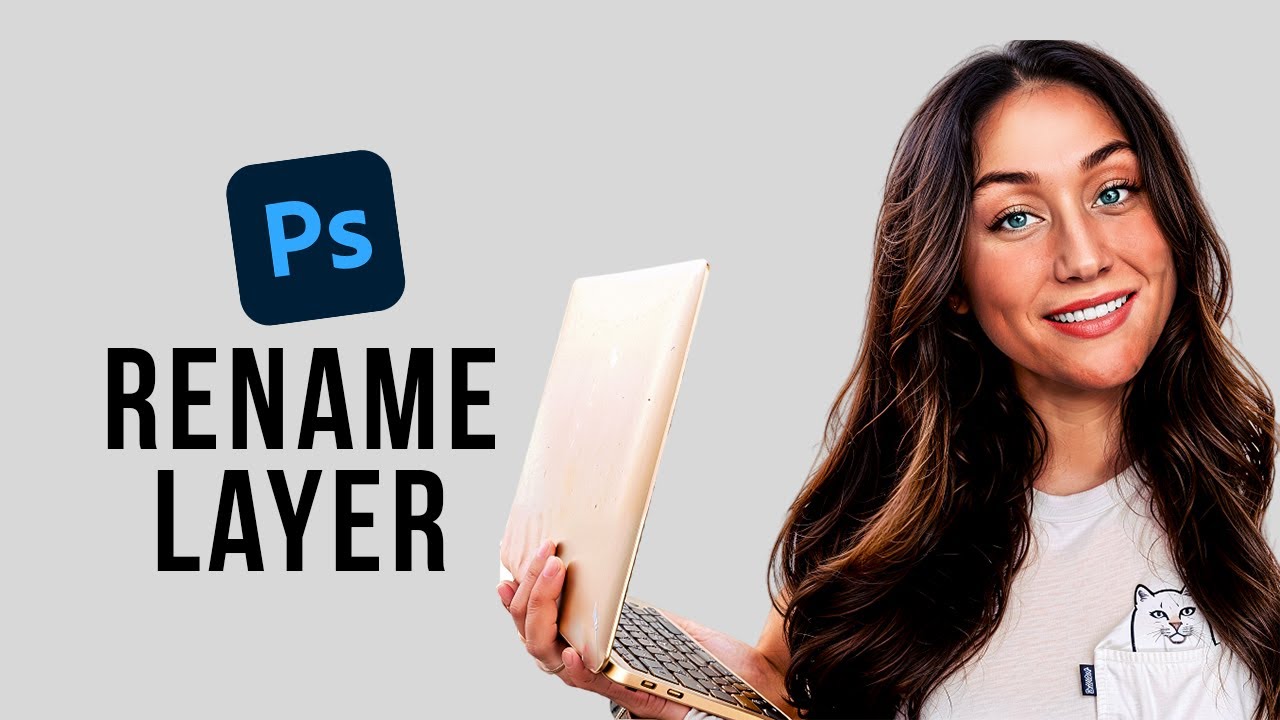 How to rename layer in photoshop - YouTube