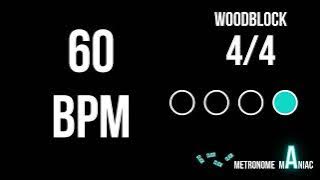Download lagu Metronome 60 BPM 4/4 - Woodblock