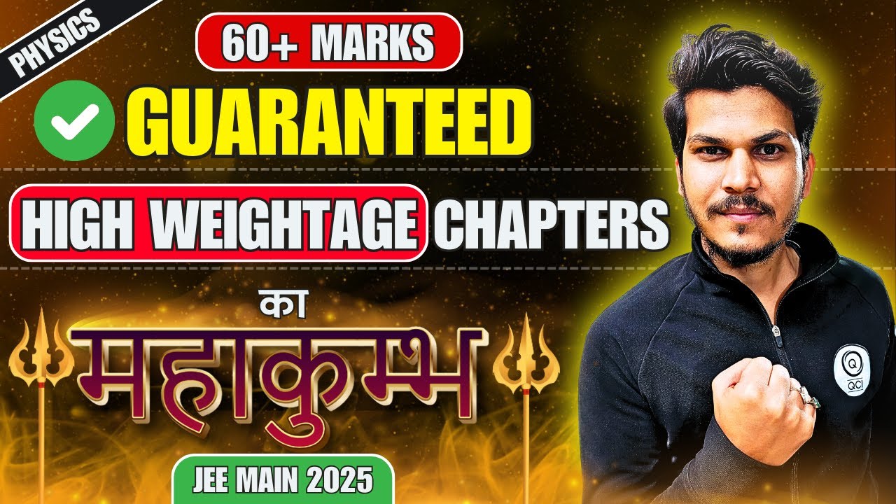 All High Weightage Chapters for JEE Main 2025 in Physics | Must Watch ...