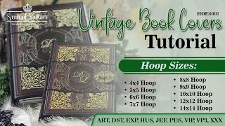 GO BIG - In the Hoop Book Covers from 5x7 hoop size