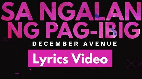 Sa Ngalan Ng Pag-Ibig || December Avenue [Lyrics Video] Girl Cover by KM Oliveros