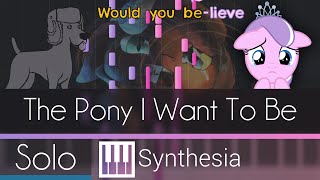 The Pony I Want To Be - |SOLO PIANO TUTORIAL w/ LYRICS| -- Synthesia HD chords