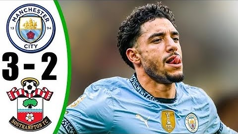 ملخص مباراة مانشستر سيتي وثاوسامبتون