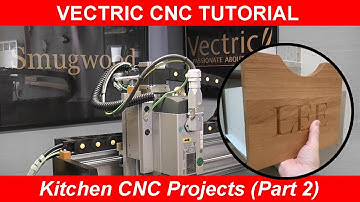 Vectric V Carve Pro CNC Tutorial - Kitchen Projects (Part 2) - Drawer Fronts With Engraved Text