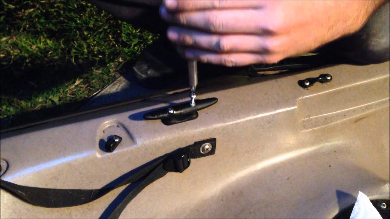 How to Install An Anchor Cleat On A Kayak - YouTube