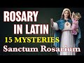 Rosary In Latin 15 Mysteries ✝︎ Sanctum Rosarium