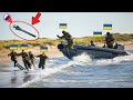 Паника на реке: украинские солдаты бросаются в воду, спасаясь от FPV-дрона!